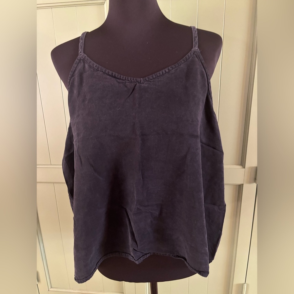 Quince Vintage Wash 100% Lyocell V-Neck Cami